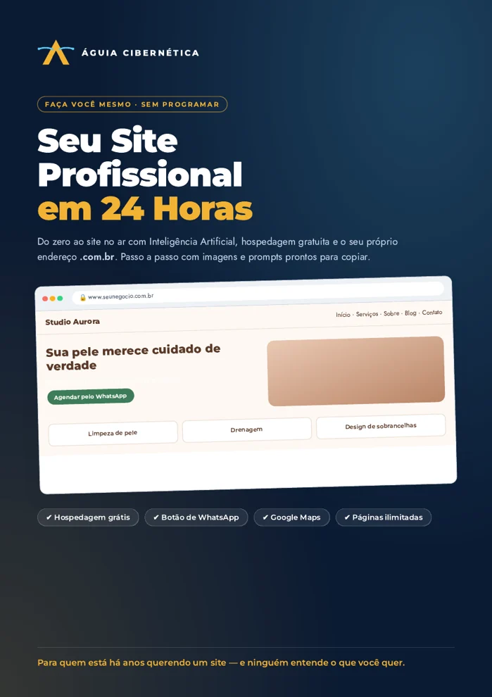 Capa do e-book Seu Site Profissional em 24 Horas